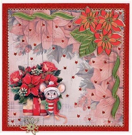 3D Cutting Sheet - Yvonne Ceations - Floral Christmas- Mini CD12362