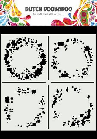Dutch Doobadoo Mask Art 15x15cm Circle Grunge 