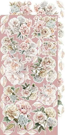 Craft O Clock Extras Set Flowers 15x30 cm Rose Emotions 250 grs 3x6 designs + 1 extra CC-C73-RE-11