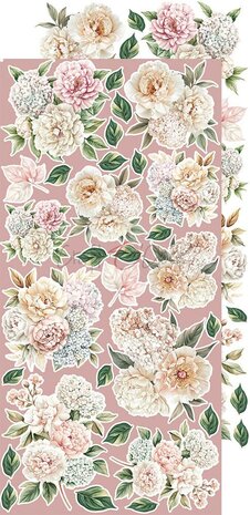 Craft O Clock Extras Set Flowers 15x30 cm Rose Emotions 250 grs 3x6 designs + 1 extra CC-C73-RE-11