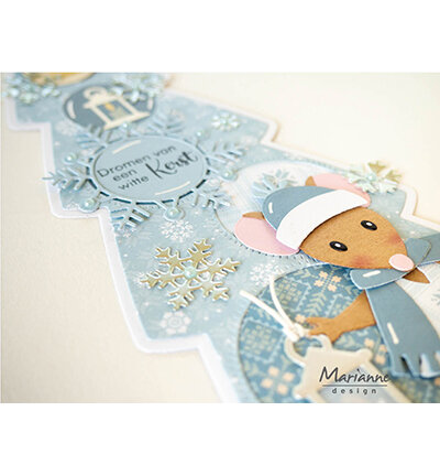 Marianne Design Craftable Punch die XL Ice crystals CR1700