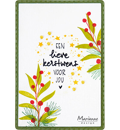 Marianne Design Clear Stamp Silhouette Art - Berries CS1179
