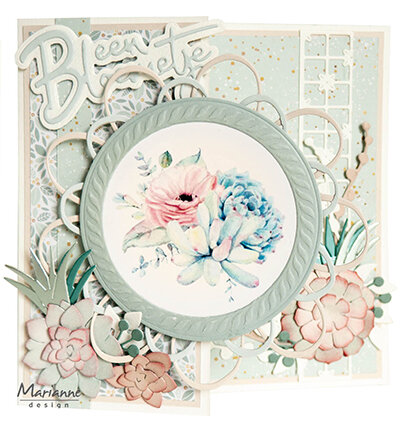Marianne Design Knipvel Succulents A4 VK9636