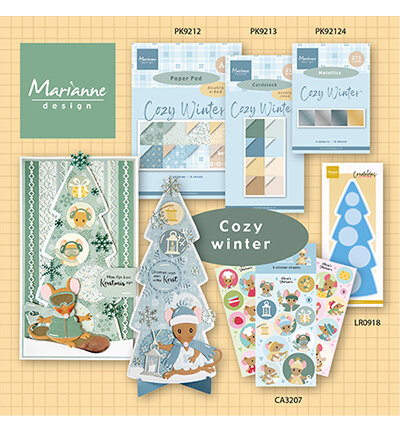 Marianne Design Cardstock Cozy Winter - Metallics PK9214