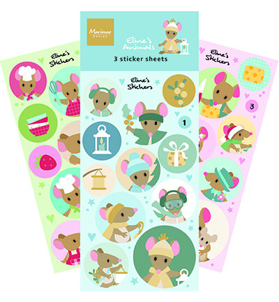 Marianne Design Stickers Eline&#039;s Mice CA3207