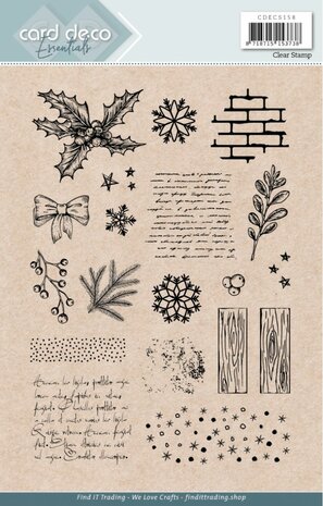Card Deco Essentials - Clear Stamps - Backgrounds - A5 CDECS158