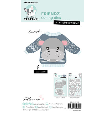 Studio Light Cutting Die Sweater Friendz nr.988 CCL-FR-CD988