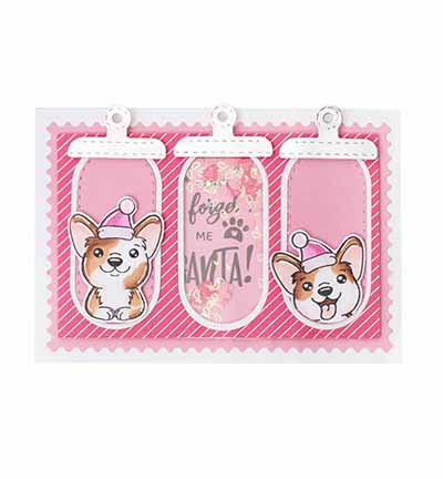 Studio Light Clear Stamp Merry woofmass Friendz nr. 874 CCL-FR-STAMP874