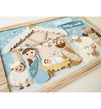 Marianne Design Collectable, Nativity set by Marleen COL1576