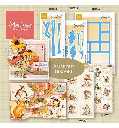 Marianne Design Knipvel A4, Autumn Flowers VK9637