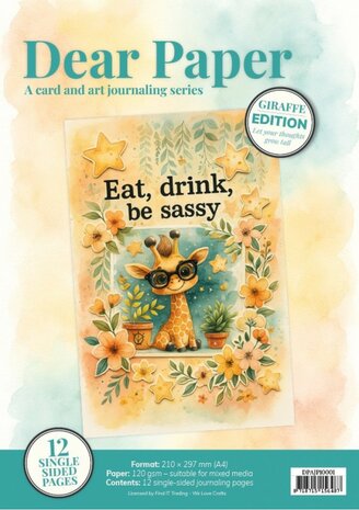 Dear Paper - A Card and Art Journaling Serie - Photos - Giraffe DPAJP10001
