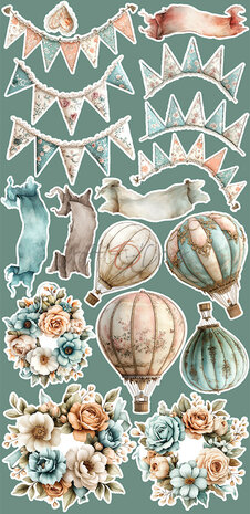 Craft O Clock Extras Set Mix 15x30 cm Sprites of Harmony CC-C78-SH-13