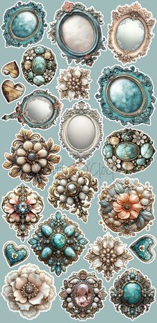 Craft O Clock Extras Set Mix 15x30 cm Sprites of Harmony CC-C78-SH-13