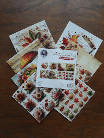 Art Journaling &amp; Card Making Backgrounds Set Herfst 99080/011