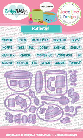 CarlijnDesign snijmallen Koffietijd CDJD-0063&nbsp;Jocelijne Design