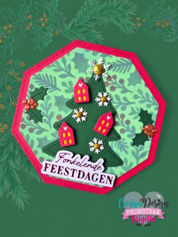 CarlijnDesign Glitter Enamel Dots Christmas (300pcs) CDED-0010