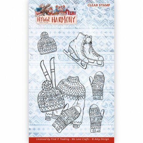 Clear Stamps - Amy Design - Hygge Harmony - Winter Sports&nbsp;ADCS10089