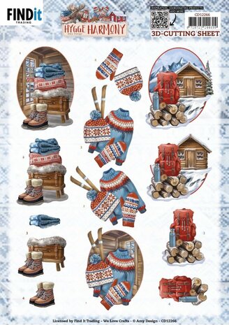 3D Cutting Sheets - Amy Design - Hygge Harmony - Mountain Hut&nbsp;CD12266