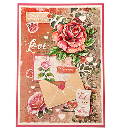 Studio Light Die Cut paper pad Paper elements Love of my life nr.273&nbsp;SL-LL-DCPP273