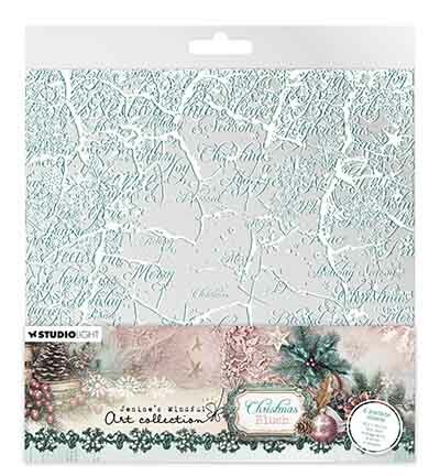 Studio Light JMA Acetate Sheets White &amp; Vintage mint Christmas Blush nr. 20 JMA-CB-ACS20