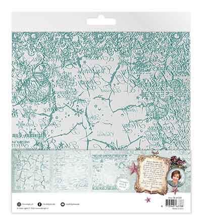 Studio Light JMA Acetate Sheets White &amp; Vintage mint Christmas Blush nr. 20 JMA-CB-ACS20