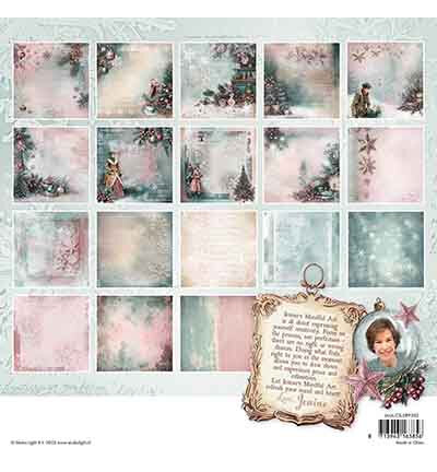 Studio Light JMA Designer Paper Pad Backgrounds Christmas Blush nr. 393 JMA-CB-DPP393