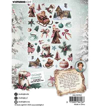Studio Light JMA Paper Elements 35 Collage elements Christmas Blush nr. 45 JMA-CB-PE45