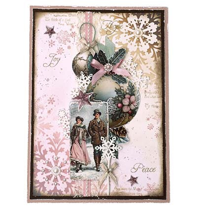 Studio Light JMA Clear Stamp Holiday wishes Christmas Blush nr. 884 JMA-CB-STAMP884