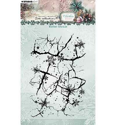 Studio Light JMA Clear Stamp Winter crackle Christmas Blush nr. 885 JMA-CB-STAMP885