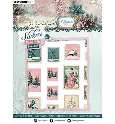 Studio Light Zegels &amp; Teksten Christmas Blush nr. 53 JMA-CB-STIC53