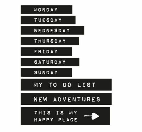 Studio Light Washi Tape Days Planner Essentials nr.15 WASHISL15