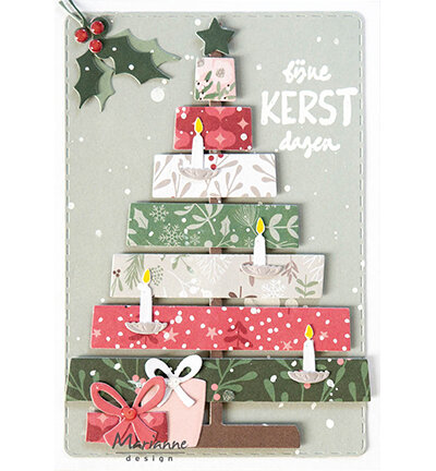 Marianne Design Cardstock Merry Christmas PK9218