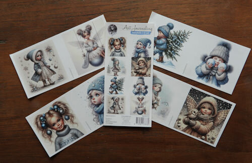 Fairybells 3-D setje Kerst - winter blauw 99079/012