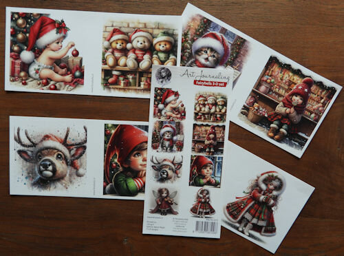 Fairybells 3-D setje Kerst rood 99079/015