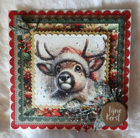 Fairybells 3-D setje Kerst rood 99079/015