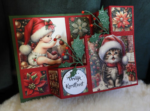 Fairybells 3-D setje Kerst rood 99079/015