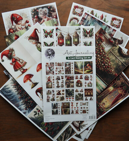 Art Journaling Set A4 Kerst 99081/005