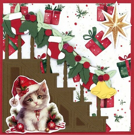 Dies - Berries Beauties - A Very Furry Christmas - Very Furry Stair BBD10066