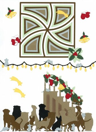 Dies - Berries Beauties - A Very Furry Christmas - Very Furry Frame BBD10065