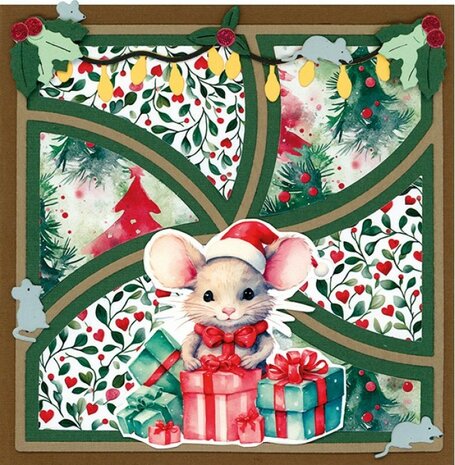 Paperpack - Berries Beauties - A Very Furry Christmas 20 x 20 cm BBPP10028