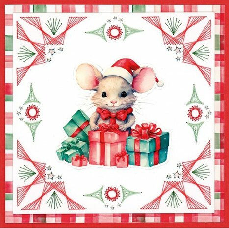 3D Cutting Sheet - Berries Beauties - A Very Furry Christmas - Mouse CD12385
