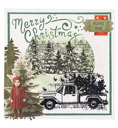 Studio Light Clear Stamp Winter wonderland Grunge Collection nr.844 SL-GR-STAMP844
