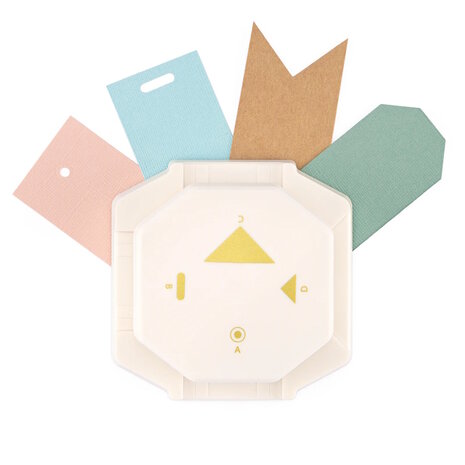 Vaessen Creative &bull; 4-in-1 Hoekpons Retro Labels