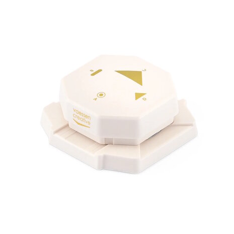 Vaessen Creative &bull; 4-in-1 Hoekpons Retro Labels