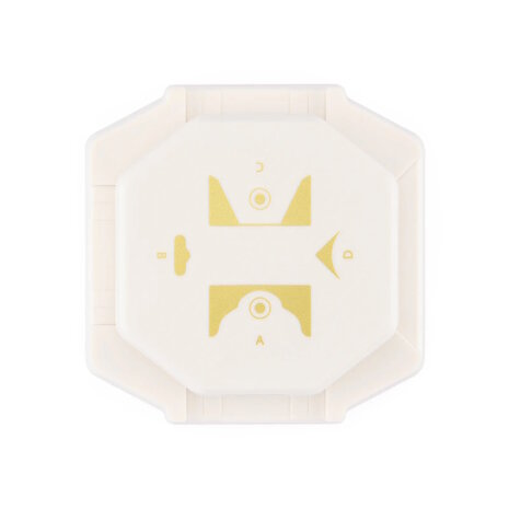 Vaessen Creative &bull; 4-in-1 Hoekpons Klassieke Labels 2137-134