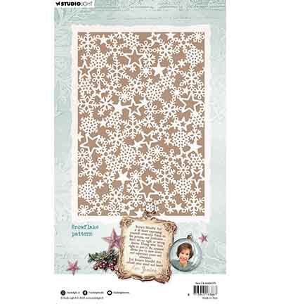 Studio Light Snowflake pattern Christmas Blush nr. 375 JMA-CB-MASK375