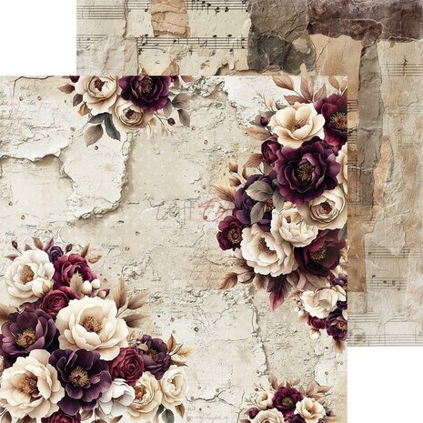 Craft O Clock Paper Pack 20x20 cm Plum &amp; Caramel CC-C80-PC-07