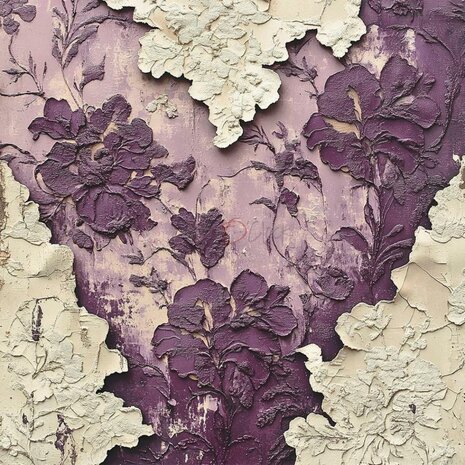 Craft O Clock Paper Pack 20x20 cm Plum &amp; Caramel CC-C80-PC-07