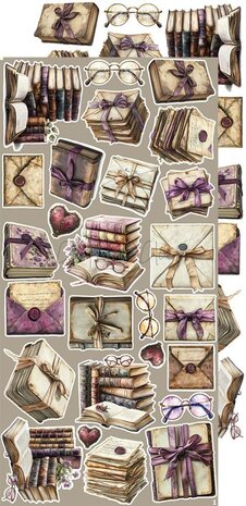 Craft O Clock Extras Set plum 15x30 cm Plum &amp; Caramel CC-C80-PC-12