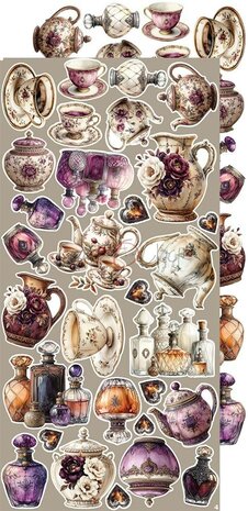 Craft O Clock Extras Set plum 15x30 cm Plum &amp; Caramel CC-C80-PC-12